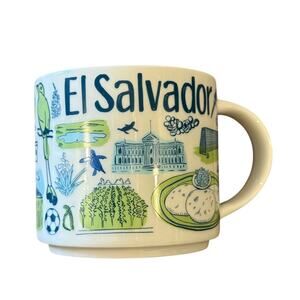STARBUCKS El Salvador Been There Series Collector Mug Coffee Cup 14 oz